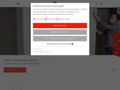 Website von Rauch Möbelwerke GmbH