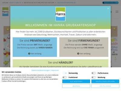 Website von Klaus Hanfstingl Verlag GmbH