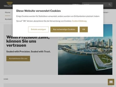 Website von Trelleborg Sealing Solutions Germany GmbH