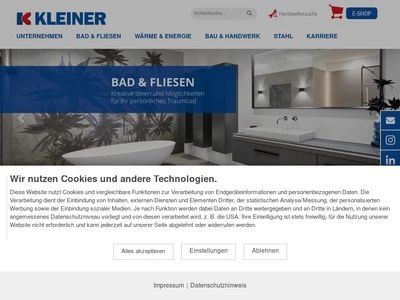 Website von KONRAD KLEINER GmbH