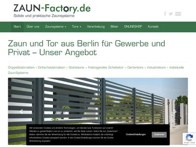 Website von ZAUN-Factory