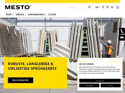 Website von MESTO Spritzenfabrik Ernst Stockburger GmbH 