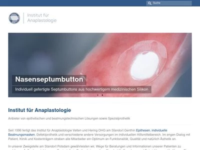 Website von Institut für Anaplastologie Velten & Hering OHG