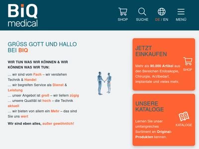 Website von BIQ-medical