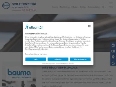 Website von C+L INDUSTRIETECHNIK GmbH