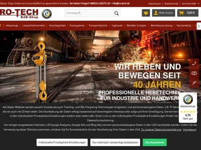 Website von RO-TECH KG