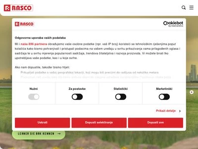 Website von Rasco GmbH