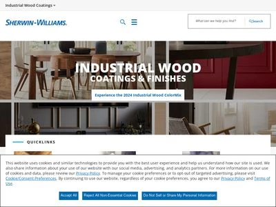 Website von Sherwin-Williams Deutschland GmbH