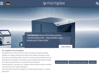 Website von Microplex Printware AG