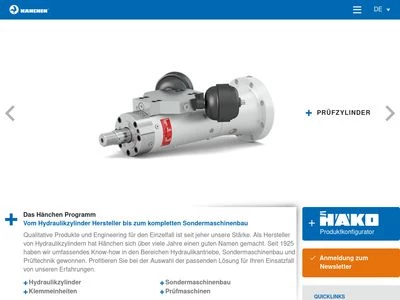 Website von Herbert Hänchen GmbH