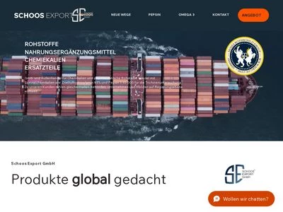 Website von Jürgen Schoos Export GmbH