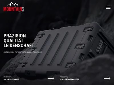 Website von MOUNTAIN CASES Vertriebs GmbH