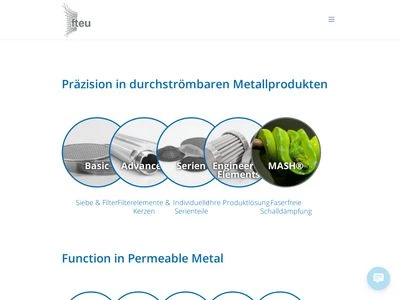 Website von filtertechnik.Europe GmbH & Co. KG