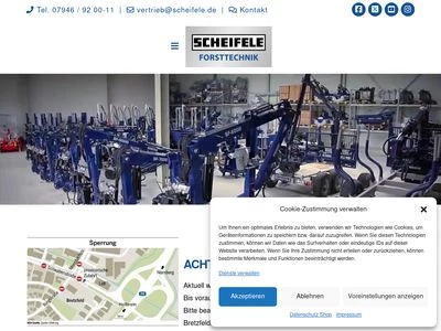 Website von Scheifele Forsttechnik GmbH