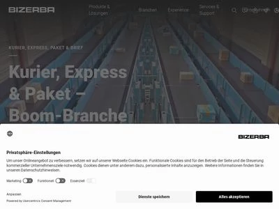 Website von Bizerba SE & Co. KG