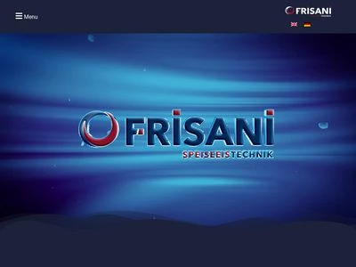 Website von Frisani Speiseeistechnik GmbH