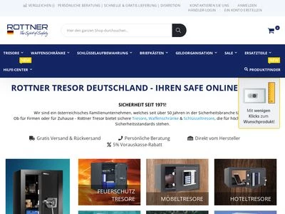 Website von Rottner Security GmbH