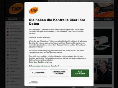 Website von KYOCERA UNIMERCO Fastening GmbH