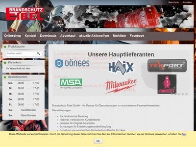 Website von Brandschutz Eibel GmbH