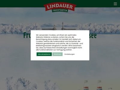 Website von Lindauer Bodensee-Fruchtsäfte GmbH