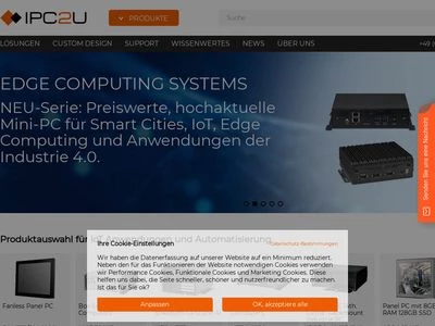 Website von IPC2U GmbH