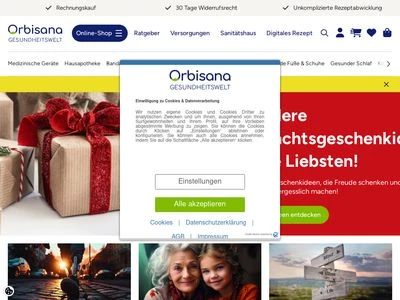 Website von Orbisana Healthcare GmbH