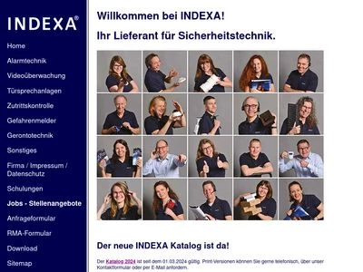 Website von Indexa GmbH