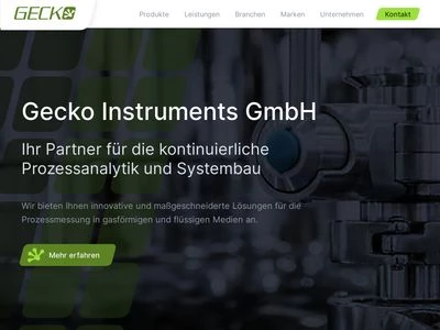 Website von Gecko Instruments GmbH