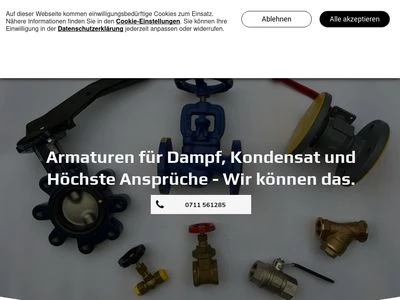 Website von ATRO Armaturen Trost GmbH