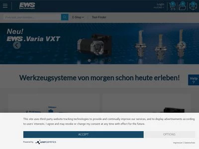 Website von EWS Weigele GmbH & Co. KG