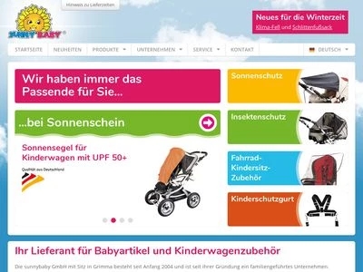 Website von sunnybaby GmbH