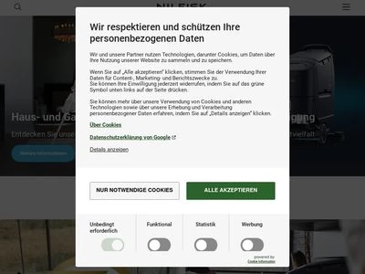 Website von Nilfisk GmbH