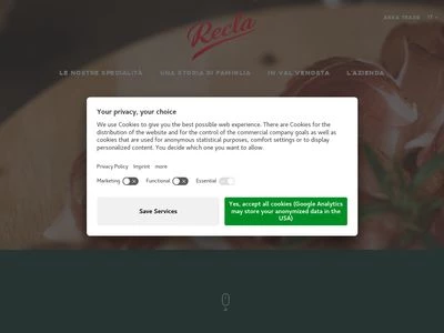 Website von Recla GmbH