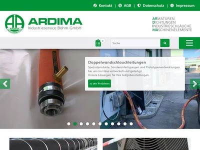 Website von ARDIMA Industrieservice Böhm GmbH