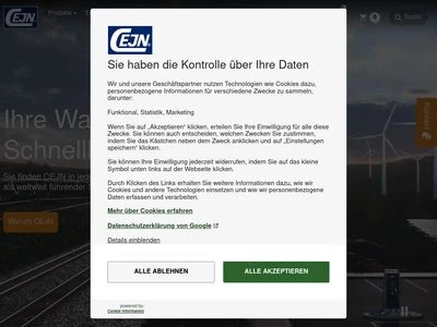 Website von CEJN-Product GmbH