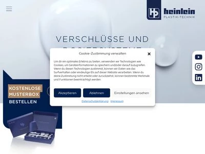 Website von Heinlein Plastik-Technik GmbH