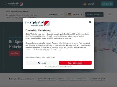 Website von Murrplastik Systemtechnik GmbH