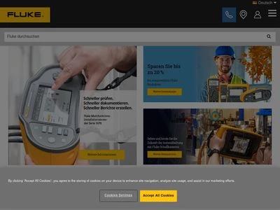 Website von Fluke Deutschland GmbH