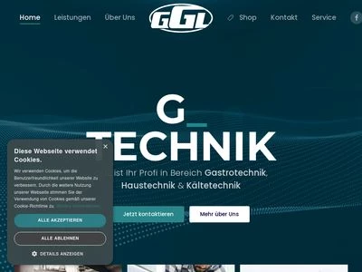 Website von GGL GmbH