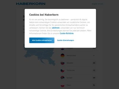 Website von Haberkorn GmbH