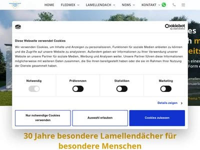 Website von Allwetterdach ESCO GmbH