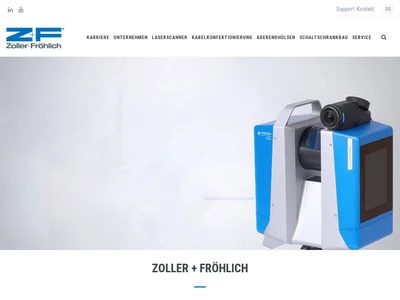 Website von Zoller & Fröhlich GmbH