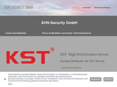 Website von AVN-Security GmbH