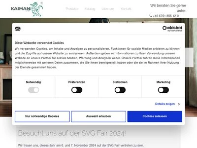 Website von Kaiman GmbH