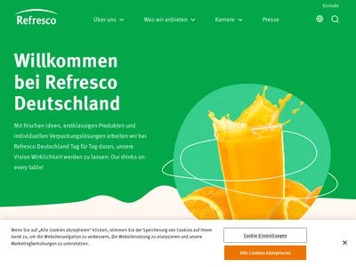 Website von REFRESCO DEUTSCHLAND GMBH