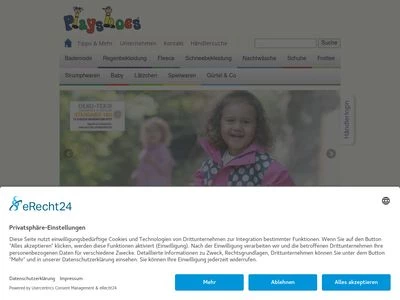 Website von Playshoes GmbH