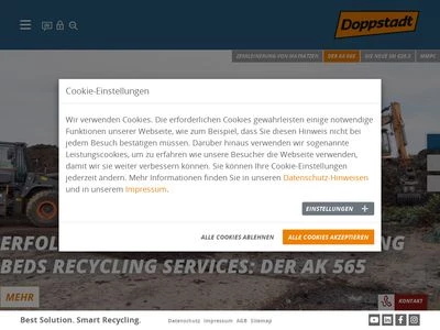 Website von DOPPSTADT FAMILIENHOLDING GmbH