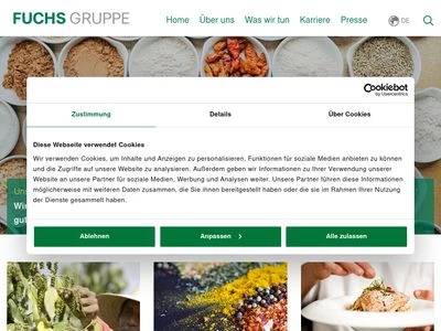 Website von DF World of Spices GmbH