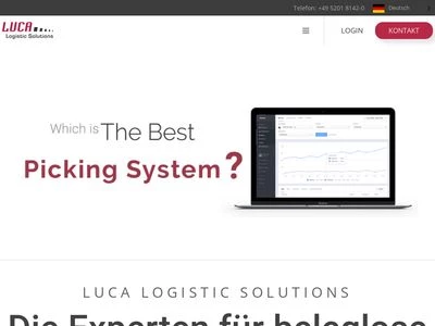 Website von LUCA Logistic Solutions GmbH