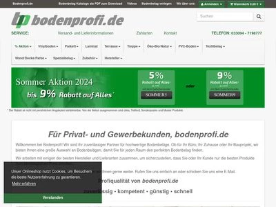 Website von mbb - Ihr Bodenausstatter GmbH